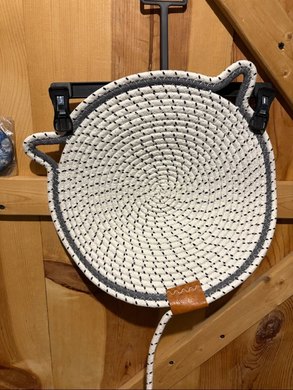 Cat Rope Scratcher with Dangling Ball - Cream and a Pair of Cat Car Coasters